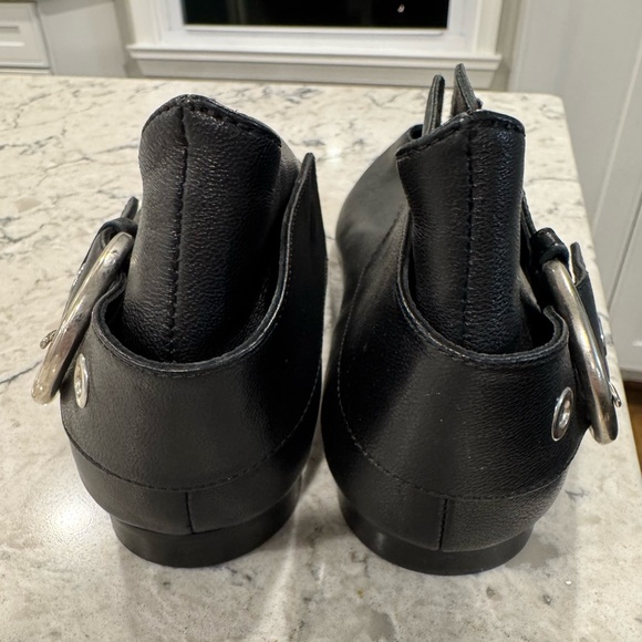 Womens Celine Ankle Strap Leather Pointy Toe Loafers Ballet Flats Shoes Size 8 - Picture 3 of 13
